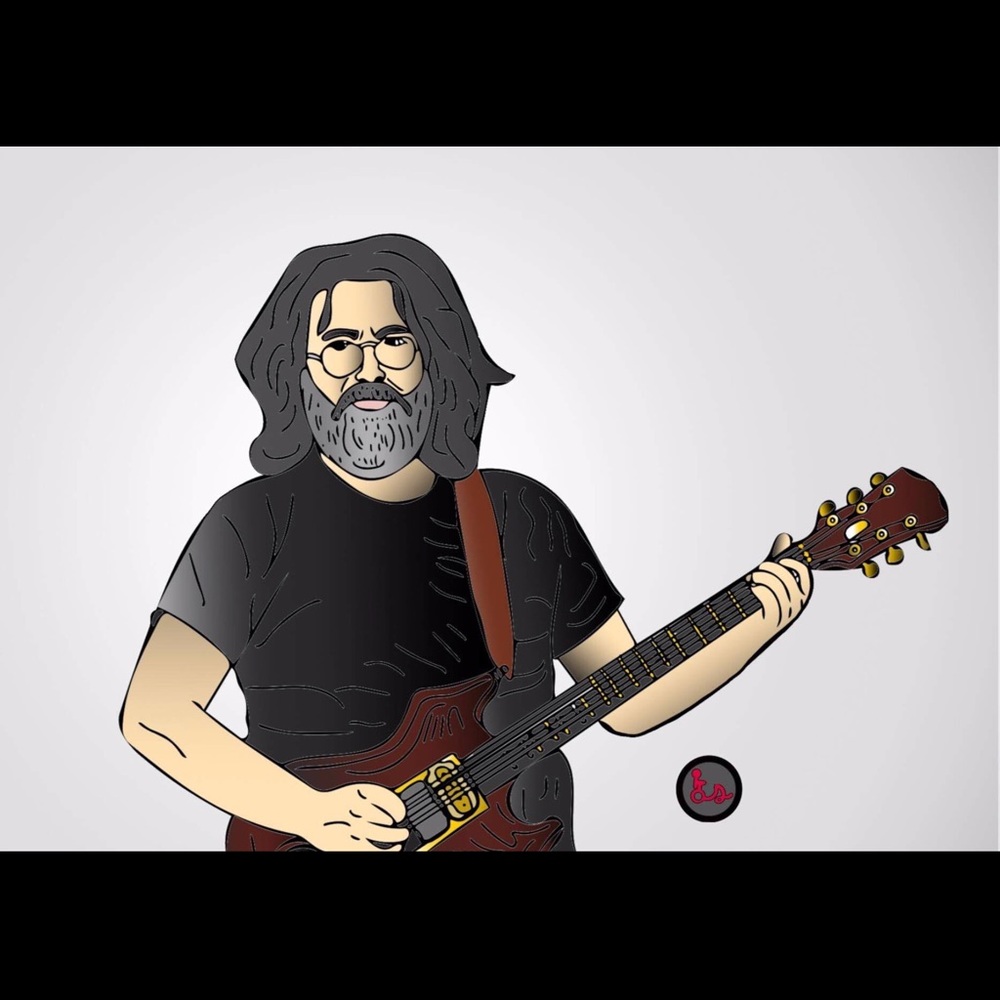 Portrait of young Jerry Garcia